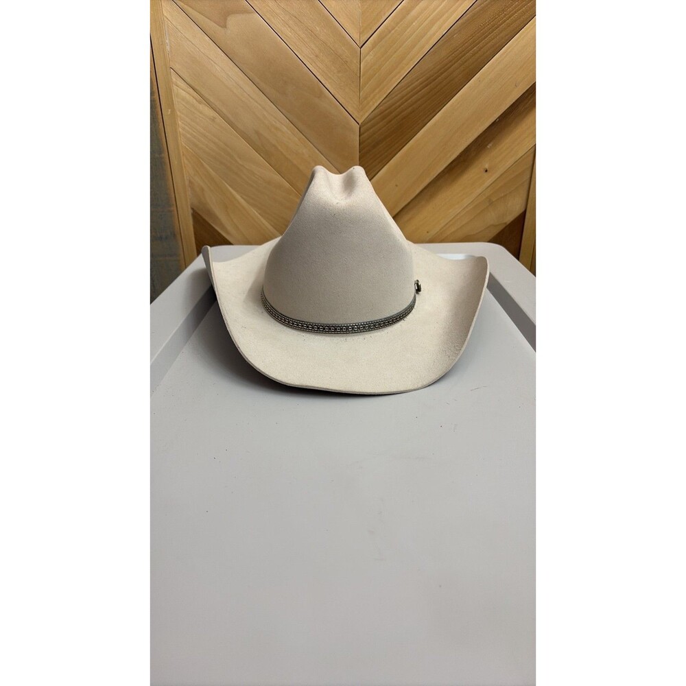 Vintage Stetson 4X Beaver Felt Cowboy Hat Long Oval Size 7 1/4